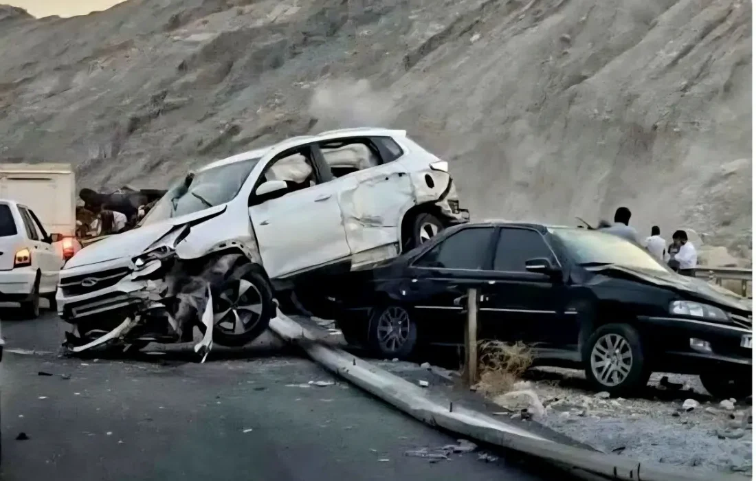 تصادف زنجیره‌ای در کمربندی بابل با ۱۴ مصدوم