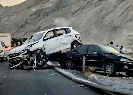 تصادف زنجیره‌ای در کمربندی بابل با ۱۴ مصدوم